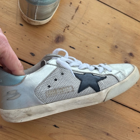 Golden Goose Silver and Black Women's Sneakers - Picture 7 of 7